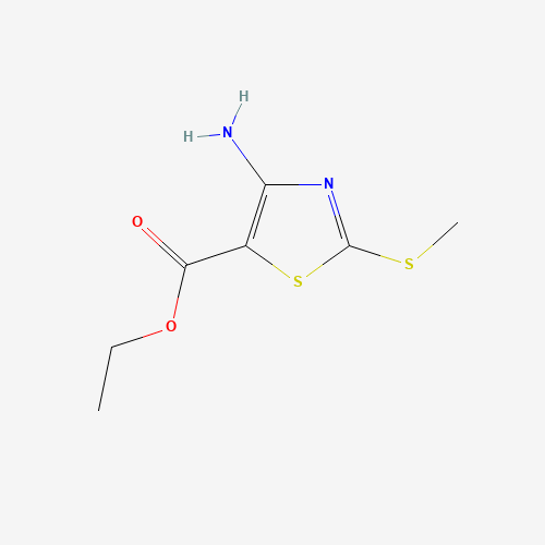 ethyl 4-amino-2-methylsulfanyl-1,3-thiazole-5-carboxylate (CAS: 39736-29-3) - Chemical Structure and Molecular Formula 