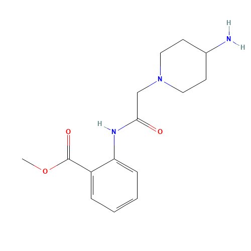 methyl 2-[[2-(4-aminopiperidin-1-yl)acetyl]amino]benzoate (CAS: 952906-71-7) - Related Chemical Product