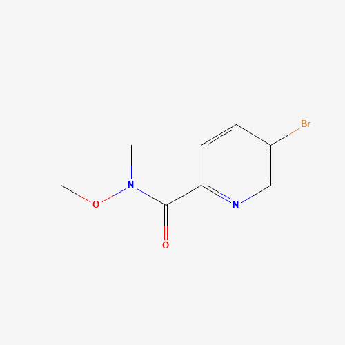 5-bromo-N-methoxy-N-methylpyridine-2-carboxamide (CAS: 1211592-38-9) - Chemical Structure and Molecular Formula 