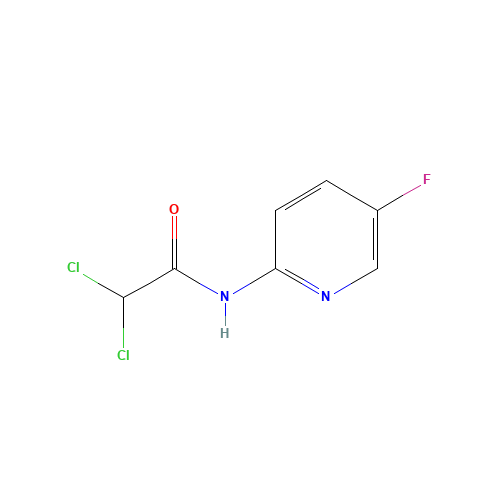 2,2-dichloro-N-(5-fluoropyridin-2-yl)acetamide (CAS: 720720-58-1) - Chemical Structure and Molecular Formula 