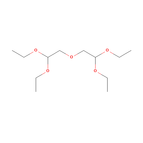 2-(2,2-diethoxyethoxy)-1,1-diethoxyethane (CAS: 56999-16-7) - Chemical Structure and Molecular Formula 