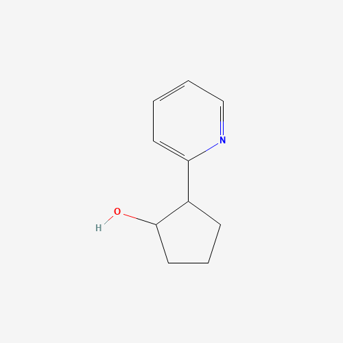 2-pyridin-2-ylcyclopentan-1-ol (CAS: 442686-42-2) - Chemical Structure and Molecular Formula 