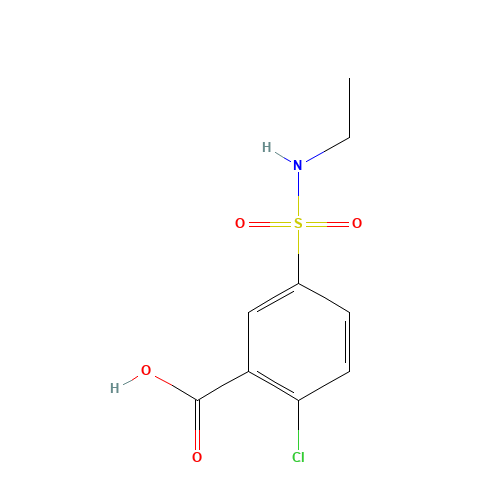 2-chloro-5-(ethylsulfamoyl)benzoic acid (CAS: 74138-29-7) - Related Chemical Product