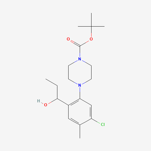 tert-butyl 4-[5-chloro-2-(1-hydroxypropyl)-4-methylphenyl]piperazine-1-carboxylate (CAS: 1385024-96-3) - Related Chemical Product