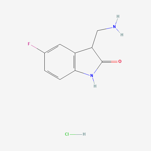 3-(aminomethyl)-5-fluoro-1,3-dihydroindol-2-one;hydrochloride (CAS: 1185369-69-0) - Related Chemical Product
