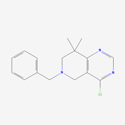 6-benzyl-4-chloro-8,8-dimethyl-5,7-dihydropyrido[4,3-d]pyrimidine (CAS: 1332455-40-9) - Related Chemical Product