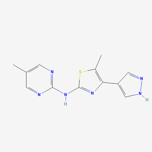 5-methyl-N-(5-methylpyrimidin-2-yl)-4-(1H-pyrazol-4-yl)-1,3-thiazol-2-amine (CAS: 1347246-21-2) - Related Chemical Product