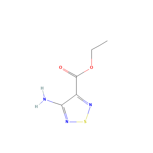 ethyl 4-amino-1,2,5-thiadiazole-3-carboxylate (CAS: 499999-36-9) - Chemical Structure and Molecular Formula 