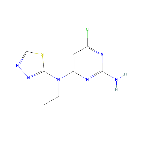 6-chloro-4-N-ethyl-4-N-(1,3,4-thiadiazol-2-yl)pyrimidine-2,4-diamine (CAS: 1374420-94-6) - Related Chemical Product
