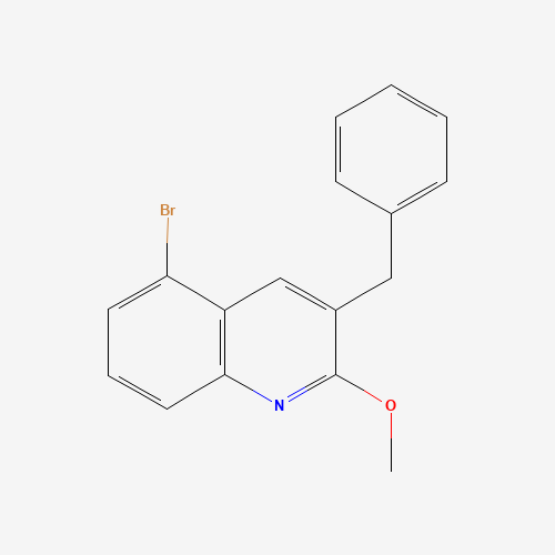 3-benzyl-5-bromo-2-methoxyquinoline (CAS: 918518-83-9) - Chemical Structure and Molecular Formula 