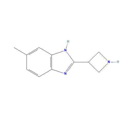 2-(azetidin-3-yl)-6-methyl-1H-benzimidazole (CAS: 1350356-34-1) - Chemical Structure and Molecular Formula 