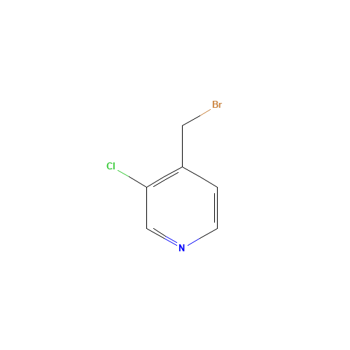 4-(bromomethyl)-3-chloropyridine (CAS: 1157868-33-1) - Chemical Structure and Molecular Formula 