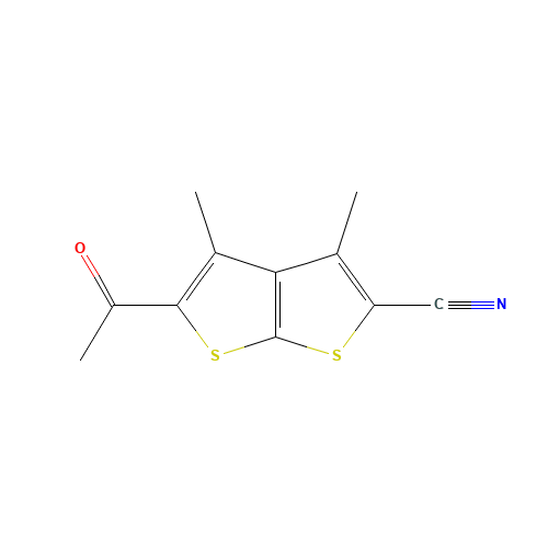 5-acetyl-3,4-dimethylthieno[2,3-b]thiophene-2-carbonitrile (CAS: 845266-23-1) - Related Chemical Product