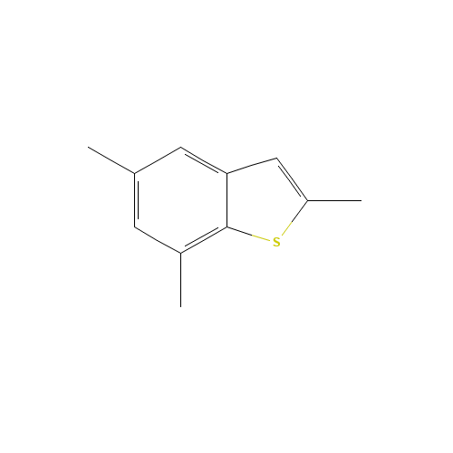 2,5,7-trimethyl-1-benzothiophene (CAS: 16587-65-8) - Chemical Structure and Molecular Formula 