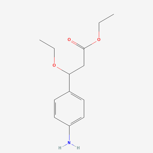 ethyl 3-(4-aminophenyl)-3-ethoxypropanoate (CAS: 1202576-83-7) - Related Chemical Product