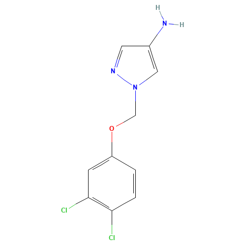 1-[(3,4-dichlorophenoxy)methyl]pyrazol-4-amine (CAS: 1006315-93-0) - Related Chemical Product