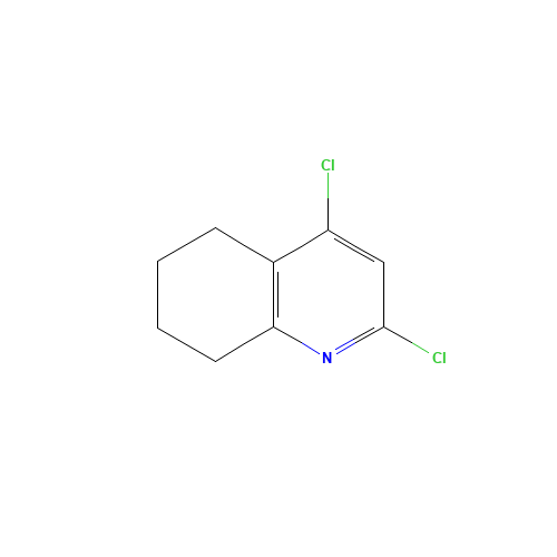 2,4-dichloro-5,6,7,8-tetrahydroquinoline (CAS: 858279-01-3) - Chemical Structure and Molecular Formula 