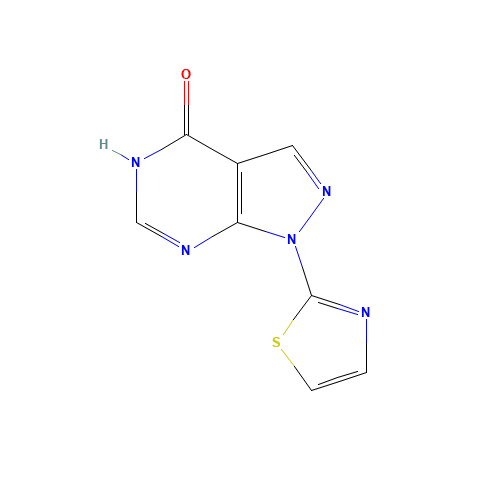 1-(1,3-thiazol-2-yl)-2H-pyrazolo[3,4-d]pyrimidin-4-one (CAS: 650638-03-2) - Related Chemical Product