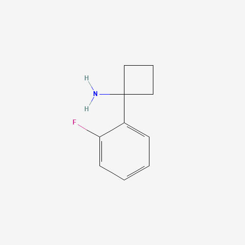 1-(2-fluorophenyl)cyclobutan-1-amine (CAS: 1017391-62-6) - Chemical Structure and Molecular Formula 