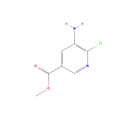 methyl 5-amino-6-chloropyridine-3-carboxylate (CAS: 211915-96-7) - Chemical Structure and Molecular Formula 
