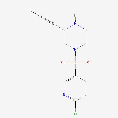 1-(6-chloropyridin-3-yl)sulfonyl-3-prop-1-ynylpiperazine (CAS: 1361224-44-3) - Related Chemical Product