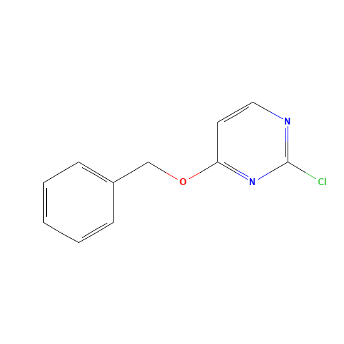 2-chloro-4-phenylmethoxypyrimidine (CAS: 108381-28-8) - Chemical Structure and Molecular Formula 