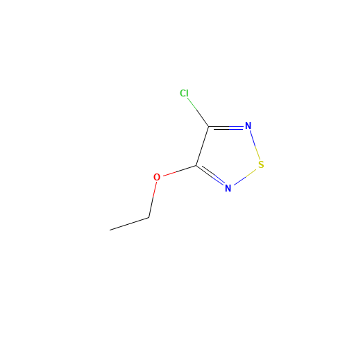 3-chloro-4-ethoxy-1,2,5-thiadiazole (CAS: 5728-17-6) - Chemical Structure and Molecular Formula 