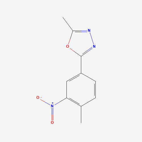 2-methyl-5-(4-methyl-3-nitrophenyl)-1,3,4-oxadiazole (CAS: 796070-74-1) - Related Chemical Product