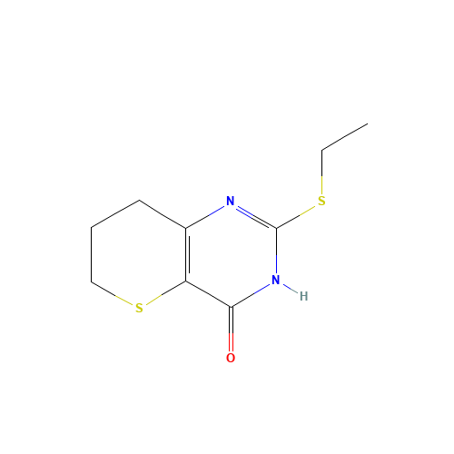 2-ethylsulfanyl-1,6,7,8-tetrahydrothiopyrano[3,2-d]pyrimidin-4-one (CAS: 157414-90-9) - Related Chemical Product