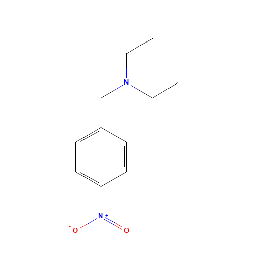 N-ethyl-N-[(4-nitrophenyl)methyl]ethanamine (CAS: 27959-08-6) - Chemical Structure and Molecular Formula 