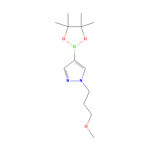 1-(3-methoxypropyl)-4-(4,4,5,5-tetramethyl-1,3,2-dioxaborolan-2-yl)pyrazole (CAS: 1000801-76-2) - Related Chemical Product