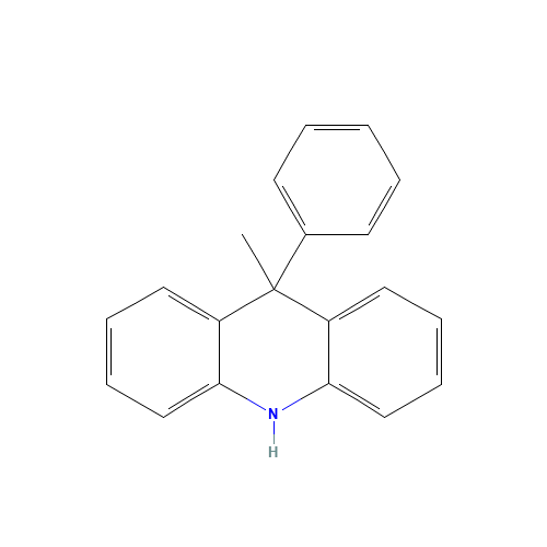 9-methyl-9-phenyl-10H-acridine (CAS: 34531-15-2) - Chemical Structure and Molecular Formula 