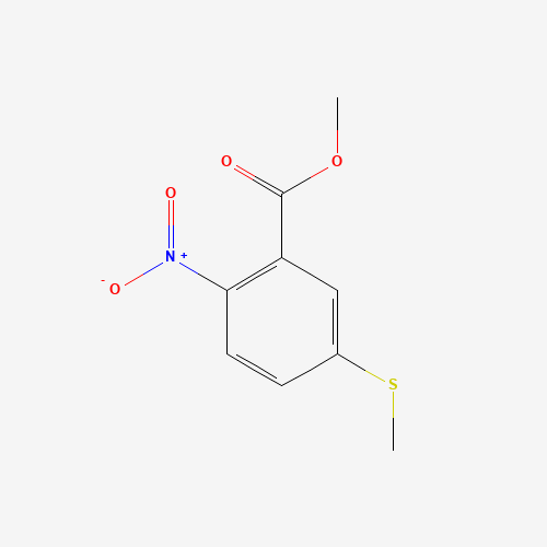methyl 5-methylsulfanyl-2-nitrobenzoate (CAS: 68701-33-7) - Chemical Structure and Molecular Formula 