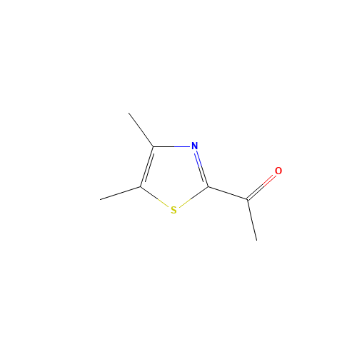1-(4,5-dimethyl-1,3-thiazol-2-yl)ethanone (CAS: 7531-76-2) - Chemical Structure and Molecular Formula 