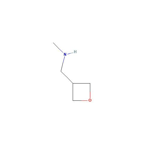 N-methyl-1-(oxetan-3-yl)methanamine (CAS: 1408076-16-3) - Chemical Structure and Molecular Formula 