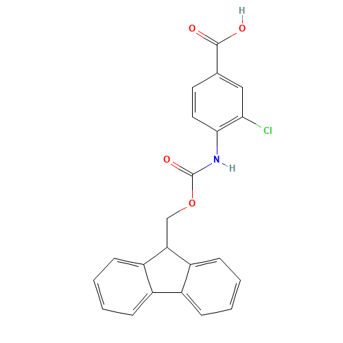 3-chloro-4-(9H-fluoren-9-ylmethoxycarbonylamino)benzoic acid (CAS: 1301628-43-2) - Related Chemical Product
