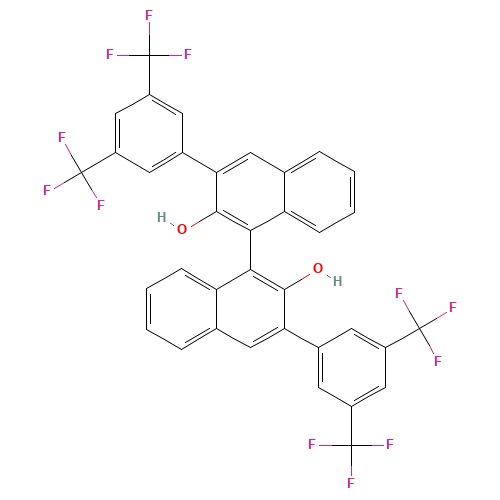 3-[3,5-bis(trifluoromethyl)phenyl]-1-[3-[3,5-bis(trifluoromethyl)phenyl]-2-hydroxynaphthalen-1-yl]naphthalen-2-ol (CAS: 849939-13-5) - Related Chemical Product