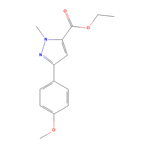 ethyl 5-(4-methoxyphenyl)-2-methylpyrazole-3-carboxylate (CAS: 618070-51-2) - Related Chemical Product