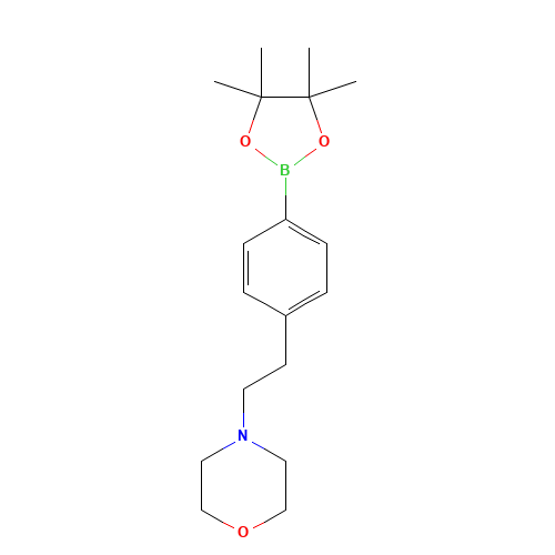 4-[2-[4-(4,4,5,5-tetramethyl-1,3,2-dioxaborolan-2-yl)phenyl]ethyl]morpholine (CAS: 364794-81-0) - Related Chemical Product