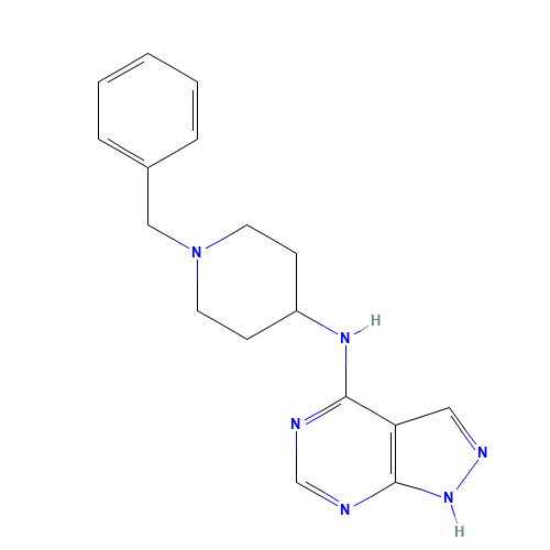 N-(1-benzylpiperidin-4-yl)-1H-pyrazolo[3,4-d]pyrimidin-4-amine (CAS: 913574-30-8) - Related Chemical Product