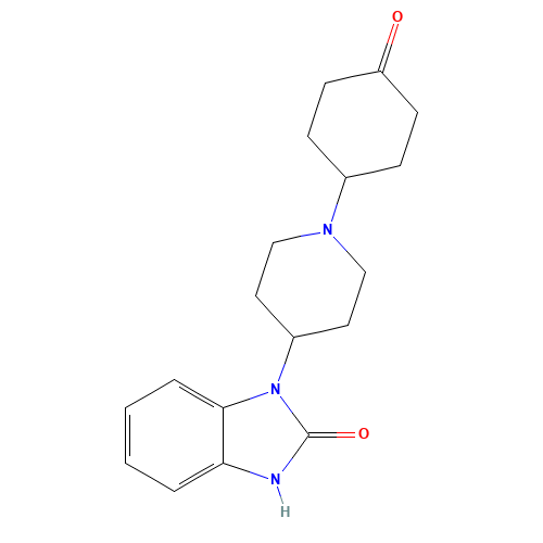 3-[1-(4-oxocyclohexyl)piperidin-4-yl]-1H-benzimidazol-2-one (CAS: 179322-03-3) - Related Chemical Product