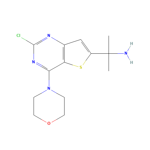 2-(2-chloro-4-morpholin-4-ylthieno[3,2-d]pyrimidin-6-yl)propan-2-amine (CAS: 956391-33-6) - Related Chemical Product