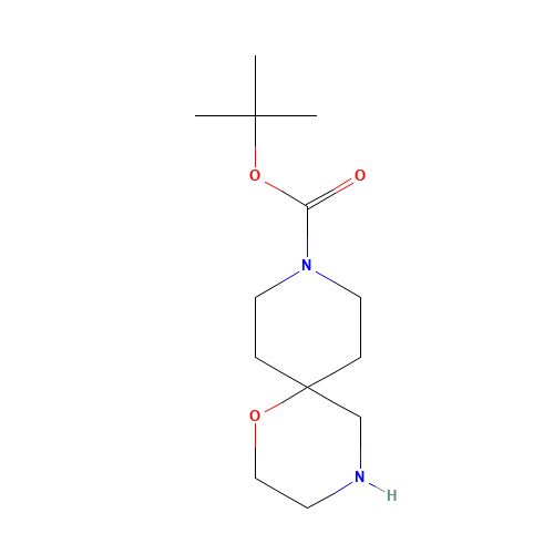 tert-butyl 1-oxa-4,9-diazaspiro[5.5]undecane-9-carboxylate (CAS: 930785-40-3) - Chemical Structure and Molecular Formula 