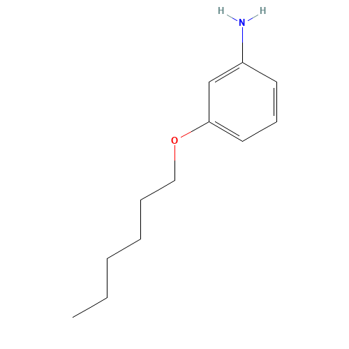 3-hexoxyaniline (CAS: 55792-43-3) - Chemical Structure and Molecular Formula 