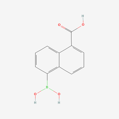 5-borononaphthalene-1-carboxylic acid (CAS: 216060-11-6) - Chemical Structure and Molecular Formula 