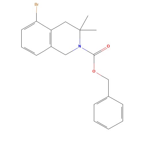 benzyl 5-bromo-3,3-dimethyl-1,4-dihydroisoquinoline-2-carboxylate (CAS: 1430115-67-5) - Related Chemical Product