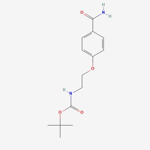 tert-butyl N-[2-(4-carbamoylphenoxy)ethyl]carbamate (CAS: 1256633-40-5) - Related Chemical Product