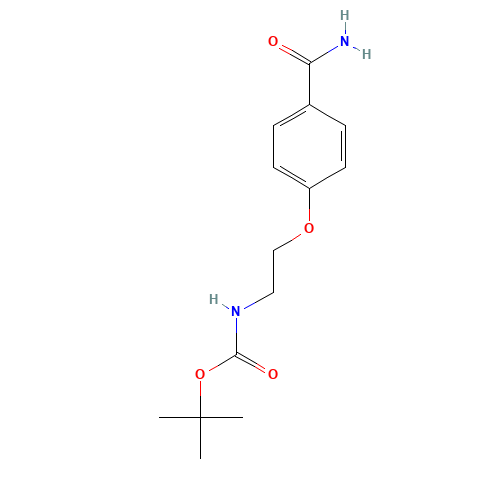 tert-butyl N-[2-(4-carbamoylphenoxy)ethyl]carbamate (CAS: 1256633-40-5) - Related Chemical Product