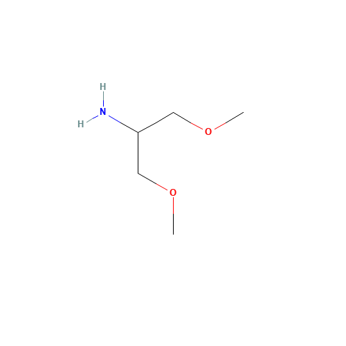 1,3-dimethoxypropan-2-amine (CAS: 78531-29-0) - Chemical Structure and Molecular Formula 