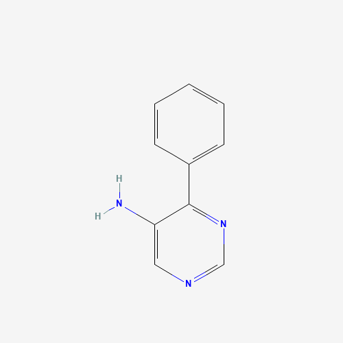 4-phenylpyrimidin-5-amine (CAS: 3435-23-2) - Chemical Structure and Molecular Formula 